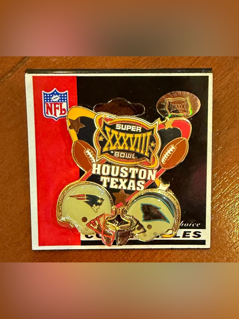 NFL Super Bowl XXXVIII Houston, TX Collectible Pin